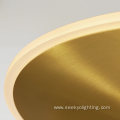 UFO shape chandelier lamp gold led pendant light